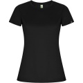 Imola short sleeve women's sports t-shirt, Solid black