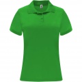 Monzha short sleeve women's sports polo, Fern green