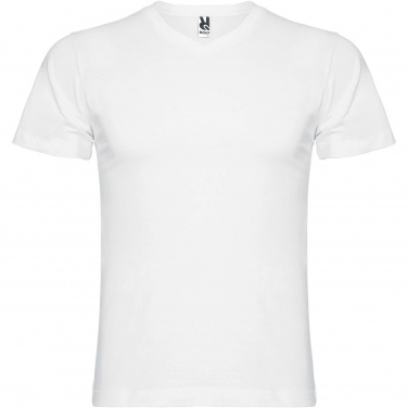 Logo trade corporate gifts image of: Samoyedo short sleeve men's v-neck t-shirt