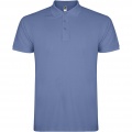 Star short sleeve men's polo, Riviera Blue