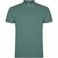 Star short sleeve men's polo, Calm Blue