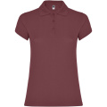 Star short sleeve women's polo, Berry Red