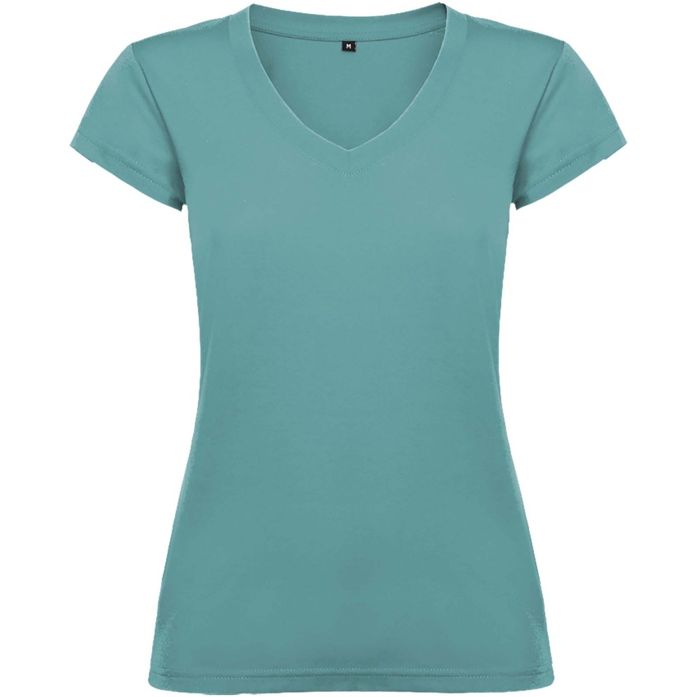 Logo trade promotional products image of: Victoria short sleeve women's v-neck t-shirt