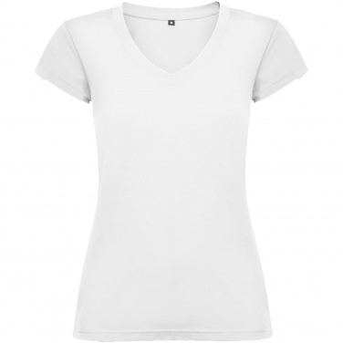 Logo trade promotional products image of: Victoria short sleeve women's v-neck t-shirt