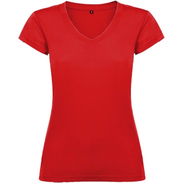 Logo trade promotional gift photo of: Victoria short sleeve women's v-neck t-shirt