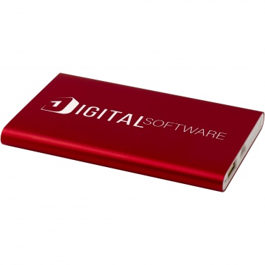 Logo trade promotional merchandise image of: Pep 4000 mAh Type-C recycled aluminium power bank 