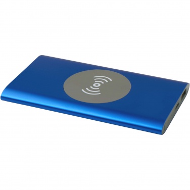 Logo trade business gift photo of: Juice 4000 mAh Type-C recycled aluminium wireless power bank 