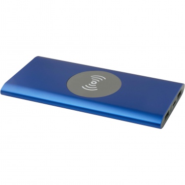 Logotrade promotional product image of: Juice 8000 mAh Type-C recycled aluminium wireless power bank