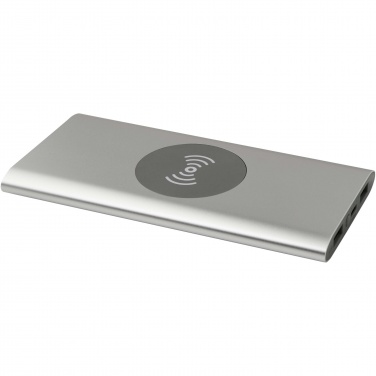 Logotrade promotional merchandise image of: Juice 8000 mAh Type-C recycled aluminium wireless power bank