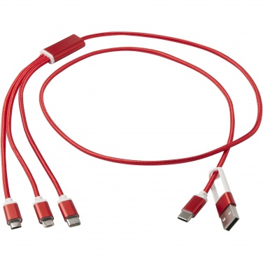 Logotrade advertising product image of: Versatile 5-1 recycled aluminium charging cable