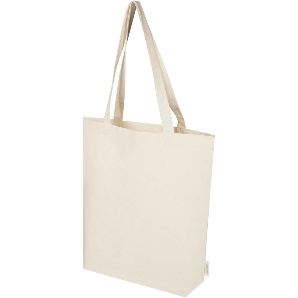 Logotrade corporate gift image of: Orissa 180 g/m² organic wide bottom tote bag 11L