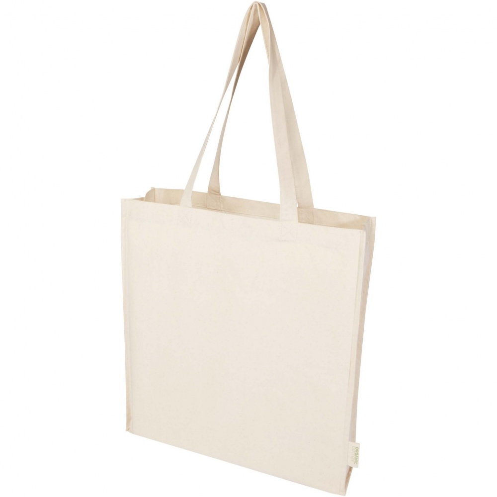 Logo trade promotional products picture of: Orissa 180 g/m² organic full gusset tote bag 14L