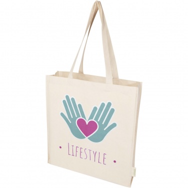 Logo trade promotional gifts picture of: Orissa 180 g/m² organic full gusset tote bag 14L