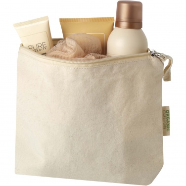 Logo trade promotional items image of: Orissa 180 g/m² organic toiletry bag 1L