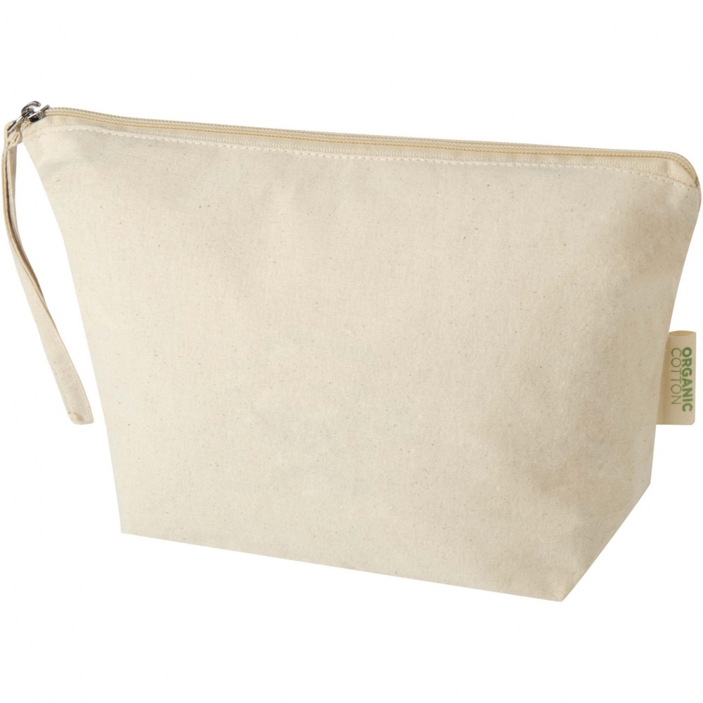 Logo trade promotional gifts picture of: Orissa 180 g/m² organic large accessory pouch 3L