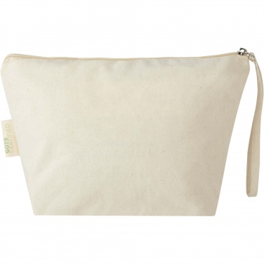 Logo trade business gifts image of: Orissa 180 g/m² organic large accessory pouch 3L