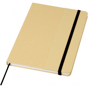 Logo trade promotional items picture of: Nelida A5 recycled cardboard hard cover notebook