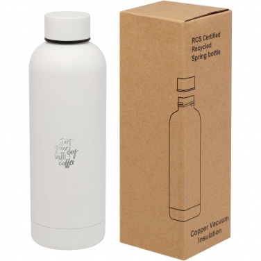 Logotrade promotional merchandise image of: Spring 500 ml RCS certified recycled stainless steel copper vacuum insulated bottle