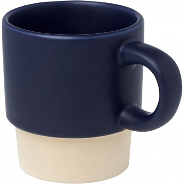 Logo trade promotional giveaway photo of: Olympia 130 ml stackable expresso cup with clay bottom