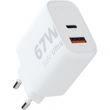 Logo trade promotional merchandise picture of: Xtorm XEC067 GaN² Ultra 67W wall charger