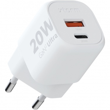 Logo trade corporate gifts picture of: Xtorm XEC020 GaN² Ultra 20W wall charger