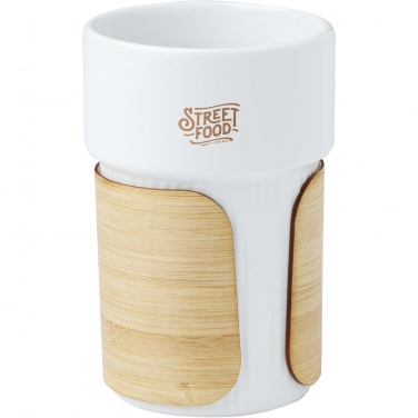 Logo trade promotional items picture of: Fika 340 ml tumbler with bamboo sleeve