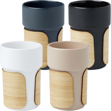 Logotrade promotional merchandise picture of: Fika 340 ml tumbler with bamboo sleeve