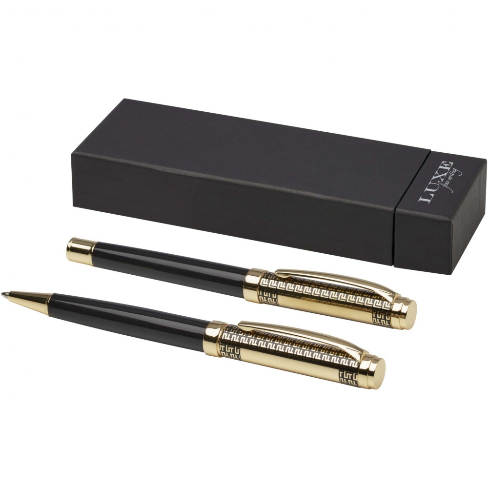 Logotrade promotional product picture of: Legato ballpoint and rollerball pen set