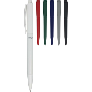 Logo trade promotional merchandise photo of: Martha recycled plastic ballpoint pen