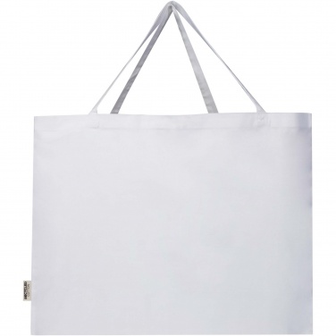 Logo trade corporate gift photo of: Odessa 220 g/m² GRS recycled cotton large tote bag