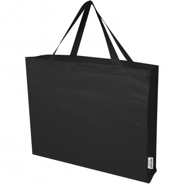 Logo trade corporate gifts image of: Odessa 220 g/m² GRS recycled cotton large tote bag