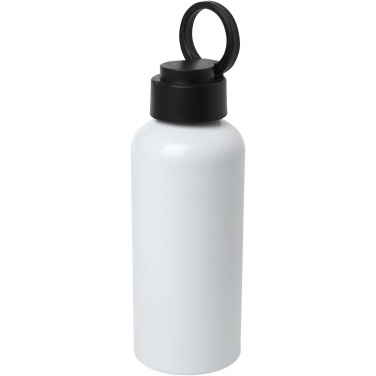 Logotrade promotional gift picture of: Trinity 600 ml RCS certified recycled aluminium water bottle with RPET lid