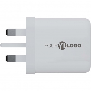 Logo trade promotional giveaways image of: Xtorm XEC067G GaN² Ultra 67W wall charger - UK plug