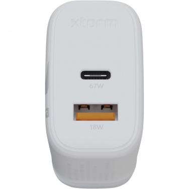 Logo trade corporate gifts picture of: Xtorm XEC067G GaN² Ultra 67W wall charger - UK plug