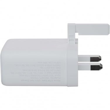 Logo trade promotional product photo of: Xtorm XEC067G GaN² Ultra 67W wall charger - UK plug