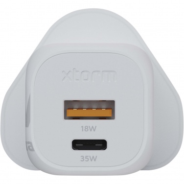 Logotrade promotional item image of: Xtorm XEC035 GaN² Ultra 35W wall charger - UK plug