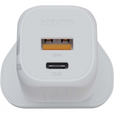 Logo trade promotional items picture of: Xtorm XEC035 GaN² Ultra 35W wall charger - UK plug