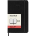 Moleskine hard cover 12 month PK daily planner, Solid black