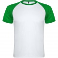 Indianapolis short sleeve unisex sports t-shirt, White / Fern green