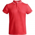 Tamil short sleeve kids sports polo, Red / White