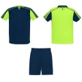 Juve kids sports set, Fluor Green / Navy Blue