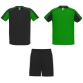 Juve kids sports set, Fern green / Solid black