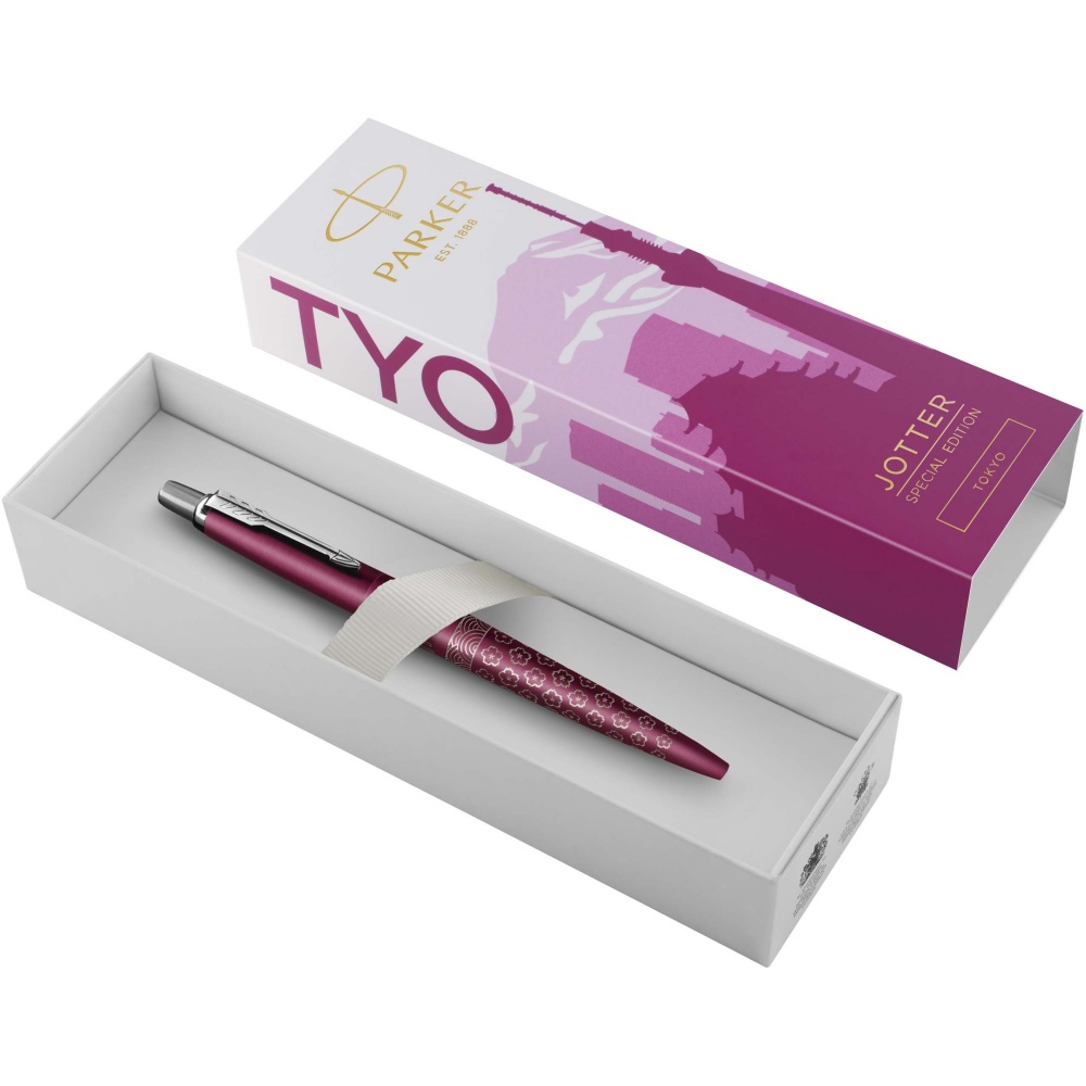 Logo trade promotional products image of: Parker Jotter SE Global Icons colour trim ballpoint pen