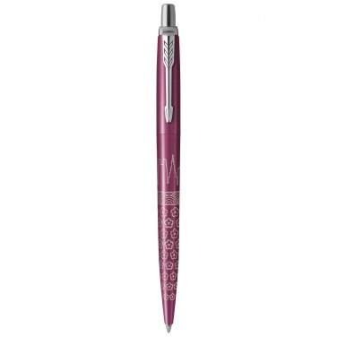 Logo trade promotional items image of: Parker Jotter SE Global Icons colour trim ballpoint pen