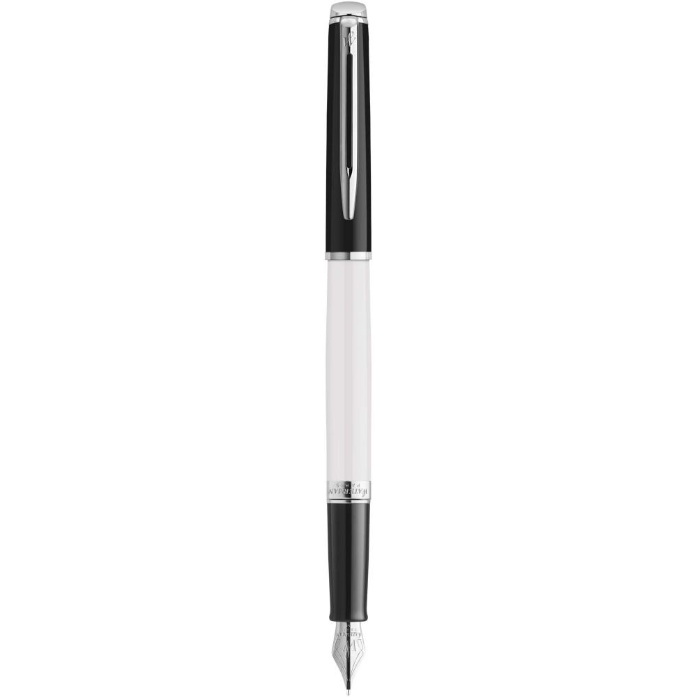 Logotrade promotional item picture of: Hemisphere colour blocking fountain pen with palladium trim