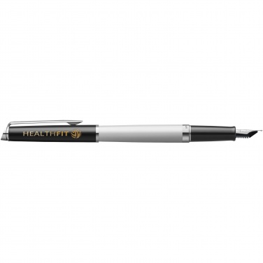 Logo trade promotional products picture of: Hemisphere colour blocking fountain pen with palladium trim