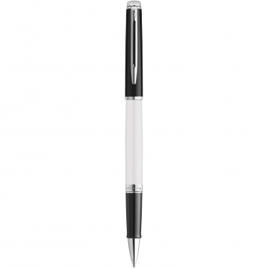 Logo trade promotional merchandise photo of: Hemisphere colour blocking rollerball pen with palladium trim