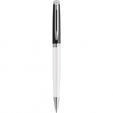 Logo trade promotional merchandise image of: Hemisphere colour blocking ballpoint pen with palladium trim