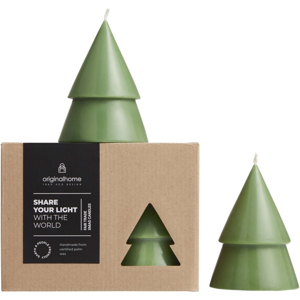 Logo trade promotional items image of: Originalhome Xmas tree candle set of 2 - M