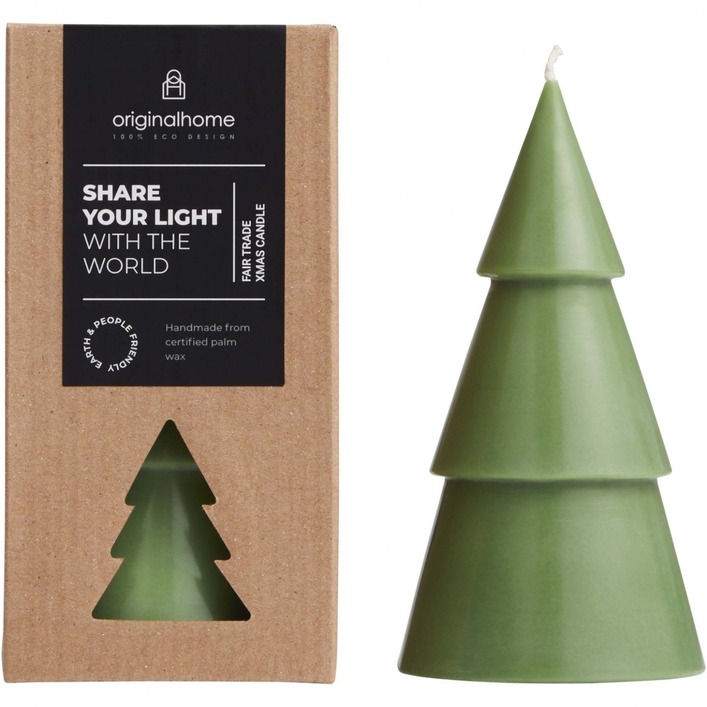 Logo trade promotional gift photo of: Originalhome Xmas tree candle - L